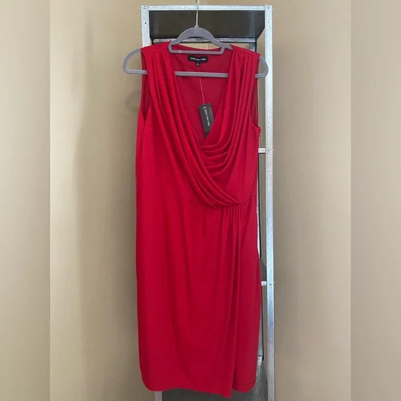 Jones New York Red Dress Size 14 (NWT) Jones New York Red Dress Size 14 (NWT)